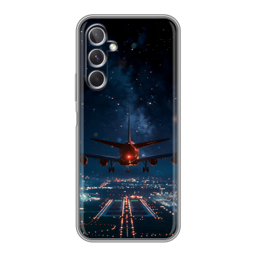 Силиконовый чехол на Samsung Galaxy A26 5g с принтом самолет Силиконовый чехол на Samsung Galaxy A26 5g с принтом самолет