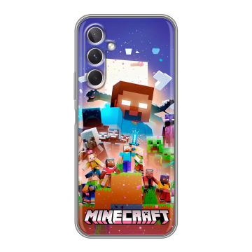 Силиконовый чехол на Samsung Galaxy A26 5g с принтом Майнкрафт Minecraft Силиконовый чехол на Samsung Galaxy A26 5g с принтом Майнкрафт Minecraft