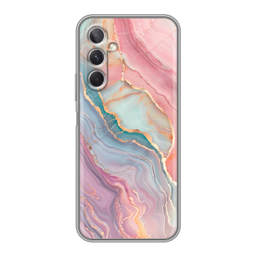 Силиконовый чехол на Samsung Galaxy A26 5g с принтом розовый мрамор Силиконовый чехол на Samsung Galaxy A26 5g с принтом розовый мрамор