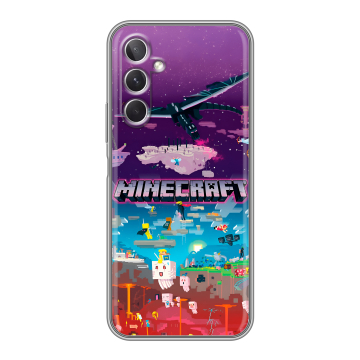 Силиконовый чехол на Samsung Galaxy A26 5g с принтом Майнкрафт Minecraft Силиконовый чехол на Samsung Galaxy A26 5g с принтом Майнкрафт Minecraft