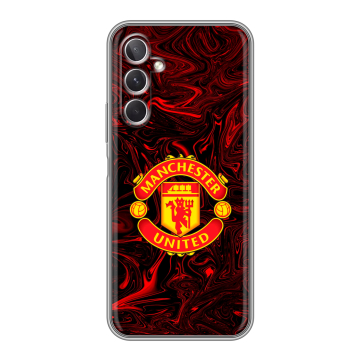 Силиконовый чехол на Samsung Galaxy A26 5g с принтом Manchester United Силиконовый чехол на Samsung Galaxy A26 5g с принтом Manchester United