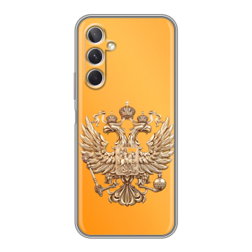 Силиконовый чехол на Samsung Galaxy A26 5g с принтом Герб Флаг России Силиконовый чехол на Samsung Galaxy A26 5g с принтом Герб Флаг России