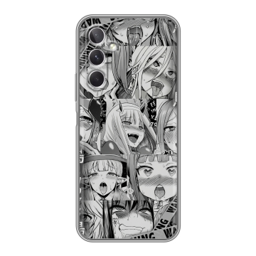 Силиконовый чехол на Samsung Galaxy A26 5g с принтом Ahegao Ахегао Аниме