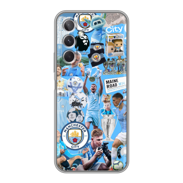 Силиконовый чехол на Samsung Galaxy A26 5g с принтом Man City Манчестер Сити