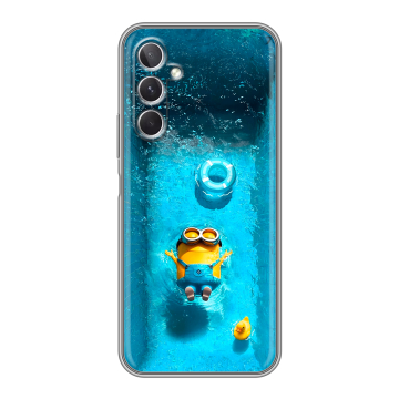 Силиконовый чехол на Samsung Galaxy A26 5g с принтом Миньоны
