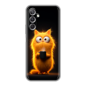 Силиконовый чехол на Samsung Galaxy A26 5g с принтом Смешной кот
