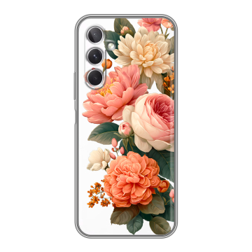 Силиконовый чехол на Samsung Galaxy A26 5g с принтом цветы
