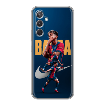 Силиконовый чехол на Samsung Galaxy A26 5g с принтом Барселона Barca Yamal Силиконовый чехол на Samsung Galaxy A26 5g с принтом Барселона Barca Yamal