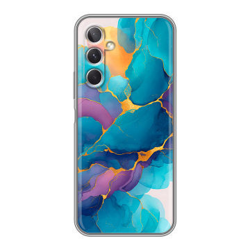 Силиконовый чехол на Samsung Galaxy A26 5g с принтом Мрамор блестки Силиконовый чехол на Samsung Galaxy A26 5g с принтом Мрамор блестки