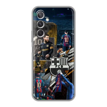 Силиконовый чехол на Samsung Galaxy A26 5g с принтом Messi Barcelona