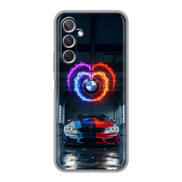 Силиконовый чехол на Samsung Galaxy A26 5g с принтом BMW БМВ