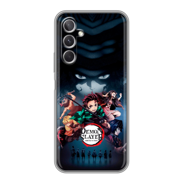 Силиконовый чехол на Samsung Galaxy A26 5g с принтом Demon Slayer Клинок рассекающий демонов