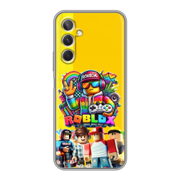 Силиконовый чехол на Samsung Galaxy A26 5g с принтом Roblox Роблокс