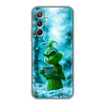 Силиконовый чехол на Samsung Galaxy A26 5g с принтом Новый год гринч