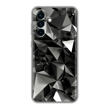 Силиконовый чехол на Samsung Galaxy A56 5g с принтом Черные кристаллы Силиконовый чехол на Samsung Galaxy A56 5g с принтом Черные кристаллы