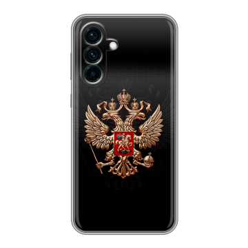 Силиконовый чехол на Samsung Galaxy A56 5g с принтом Герб России Силиконовый чехол на Samsung Galaxy A56 5g с принтом Герб России