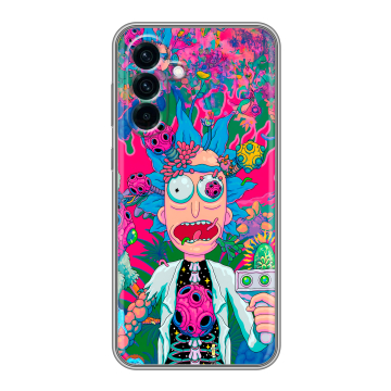 Силиконовый чехол на Samsung Galaxy A56 с принтом Рик и Морти Rick Morty