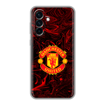 Силиконовый чехол на Samsung Galaxy A56 с принтом Manchester United Силиконовый чехол на Samsung Galaxy A56 с принтом Manchester United