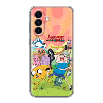Силиконовый чехол на Samsung Galaxy A56 с принтом Adventure time Время приключений Силиконовый чехол на Samsung Galaxy A56 с принтом Adventure time Время приключений