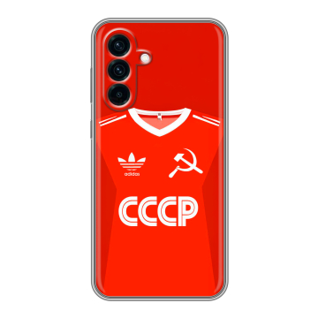 Силиконовый чехол на Samsung Galaxy A56 с принтом Флаг Герб СССР Силиконовый чехол на Samsung Galaxy A56 с принтом Флаг Герб СССР