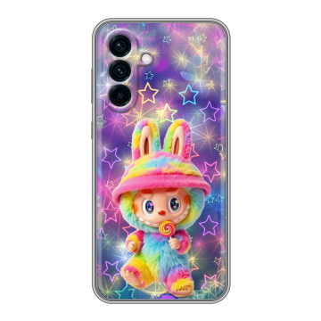 Силиконовый чехол на Samsung Galaxy A56 с принтом Labubu Лабубу