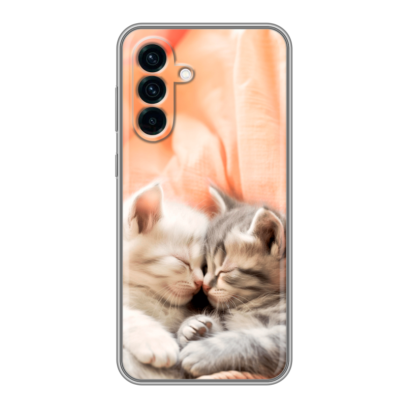 Силиконовый чехол на Samsung Galaxy A56 с принтом Котята Силиконовый чехол на Samsung Galaxy A56 с принтом Котята