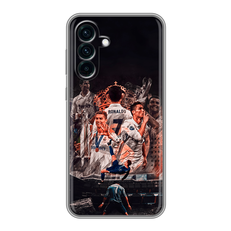 Силиконовый чехол на Samsung Galaxy A56 5g с принтом Реал Роналдо Real Ronaldo Силиконовый чехол на Samsung Galaxy A56 5g с принтом Реал Роналдо Real Ronaldo