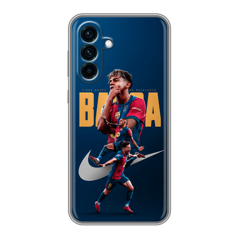 Силиконовый чехол на Samsung Galaxy A56 с принтом Барселона Barca Yamal Силиконовый чехол на Samsung Galaxy A56 с принтом Барселона Barca Yamal