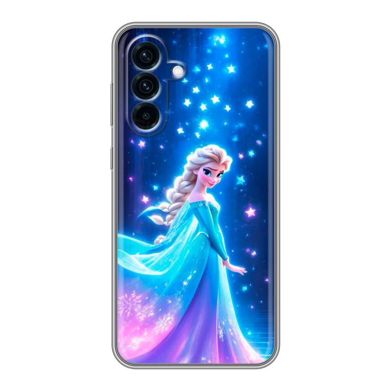 Силиконовый чехол на Samsung Galaxy A56 с принтом Холодное сердце Frozen Силиконовый чехол на Samsung Galaxy A56 с принтом Холодное сердце Frozen