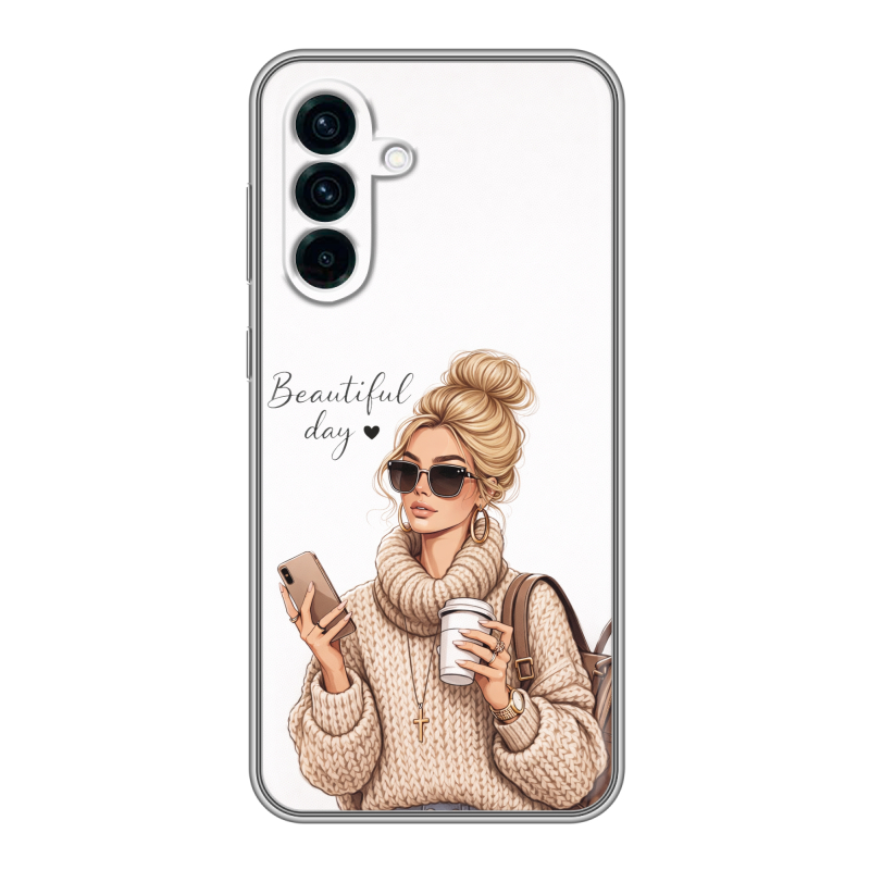 Силиконовый чехол на Samsung Galaxy A56 с принтом женский Силиконовый чехол на Samsung Galaxy A56 с принтом женский