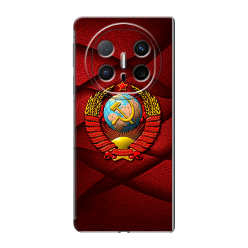 Пластиковый чехол на Huawei Mate X6 с принтом Герб СССР Пластиковый чехол на Huawei Mate X6 с принтом Герб СССР