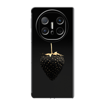 Пластиковый чехол на Huawei Mate X6 с принтом Черная клубника Пластиковый чехол на Huawei Mate X6 с принтом Черная клубника