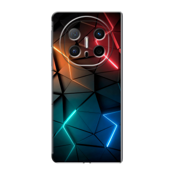 Пластиковый чехол на Huawei Mate X6 с принтом Абстракция неон Пластиковый чехол на Huawei Mate X6 с принтом Абстракция неон
