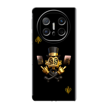 Пластиковый чехол на Huawei Mate X6 с принтом Золотой скрудж макдак