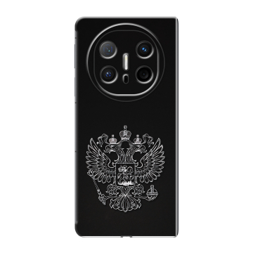 Пластиковый чехол на Huawei Mate X6 с принтом Герб России
