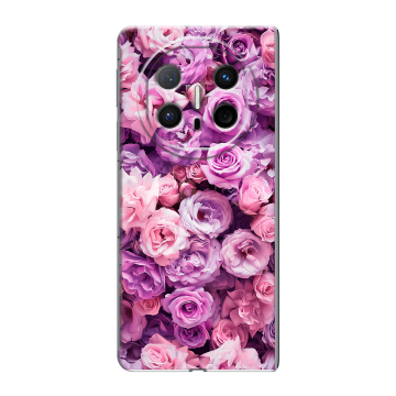 Пластиковый чехол на Huawei Mate X6 с принтом лавандовые розы