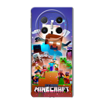 Пластиковый чехол на Huawei Mate X6 с принтом Майнкрафт Minecraft