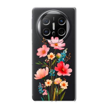 Пластиковый чехол на Huawei Mate X6 с принтом Цветы Пластиковый чехол на Huawei Mate X6 с принтом Цветы