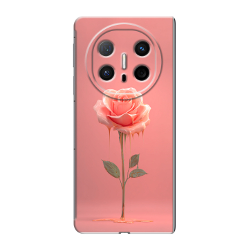 Пластиковый чехол на Huawei Mate X6 с принтом Розовая роза Пластиковый чехол на Huawei Mate X6 с принтом Розовая роза