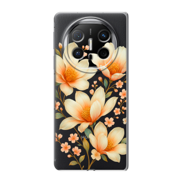 Пластиковый чехол на Huawei Mate X6 с принтом Цветы Пластиковый чехол на Huawei Mate X6 с принтом Цветы