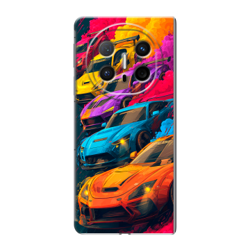 Пластиковый чехол на Huawei Mate X6 с принтом Тачки Пластиковый чехол на Huawei Mate X6 с принтом Тачки
