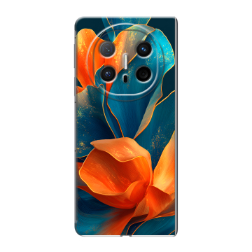 Пластиковый чехол на Huawei Mate X6 с принтом Цветы Пластиковый чехол на Huawei Mate X6 с принтом Цветы