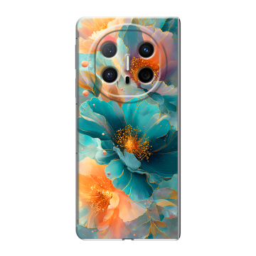 Пластиковый чехол на Huawei Mate X6 с принтом Цветы Пластиковый чехол на Huawei Mate X6 с принтом Цветы