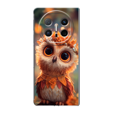 Пластиковый чехол на Huawei Mate X6 с принтом Милая сова