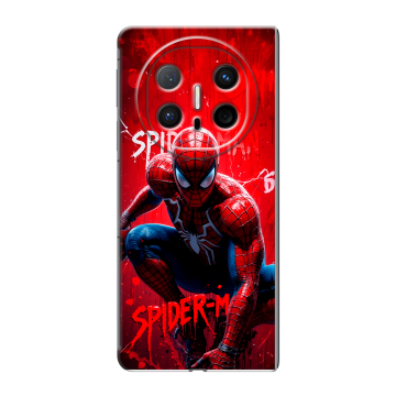 Пластиковый чехол на Huawei Mate X6 с принтом Spiderman Человек паук