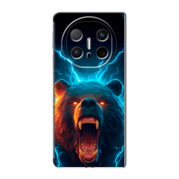 Пластиковый чехол на Huawei Mate X6 с принтом Медведь