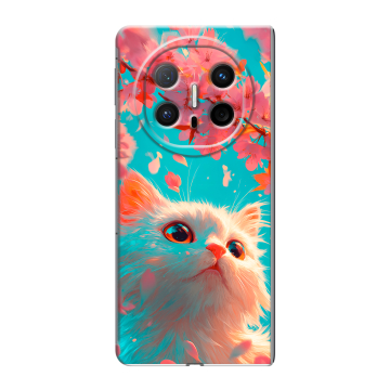 Пластиковый чехол на Huawei Mate X6 с принтом Красивый кот