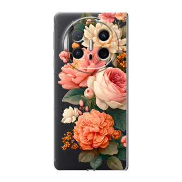 Пластиковый чехол на Huawei Mate X6 с принтом цветы