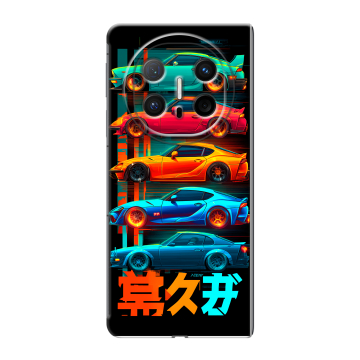 Пластиковый чехол на Huawei Mate X6 с принтом машины тачки