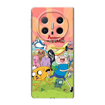 Пластиковый чехол на Huawei Mate X6 с принтом Adventure time Время приключений